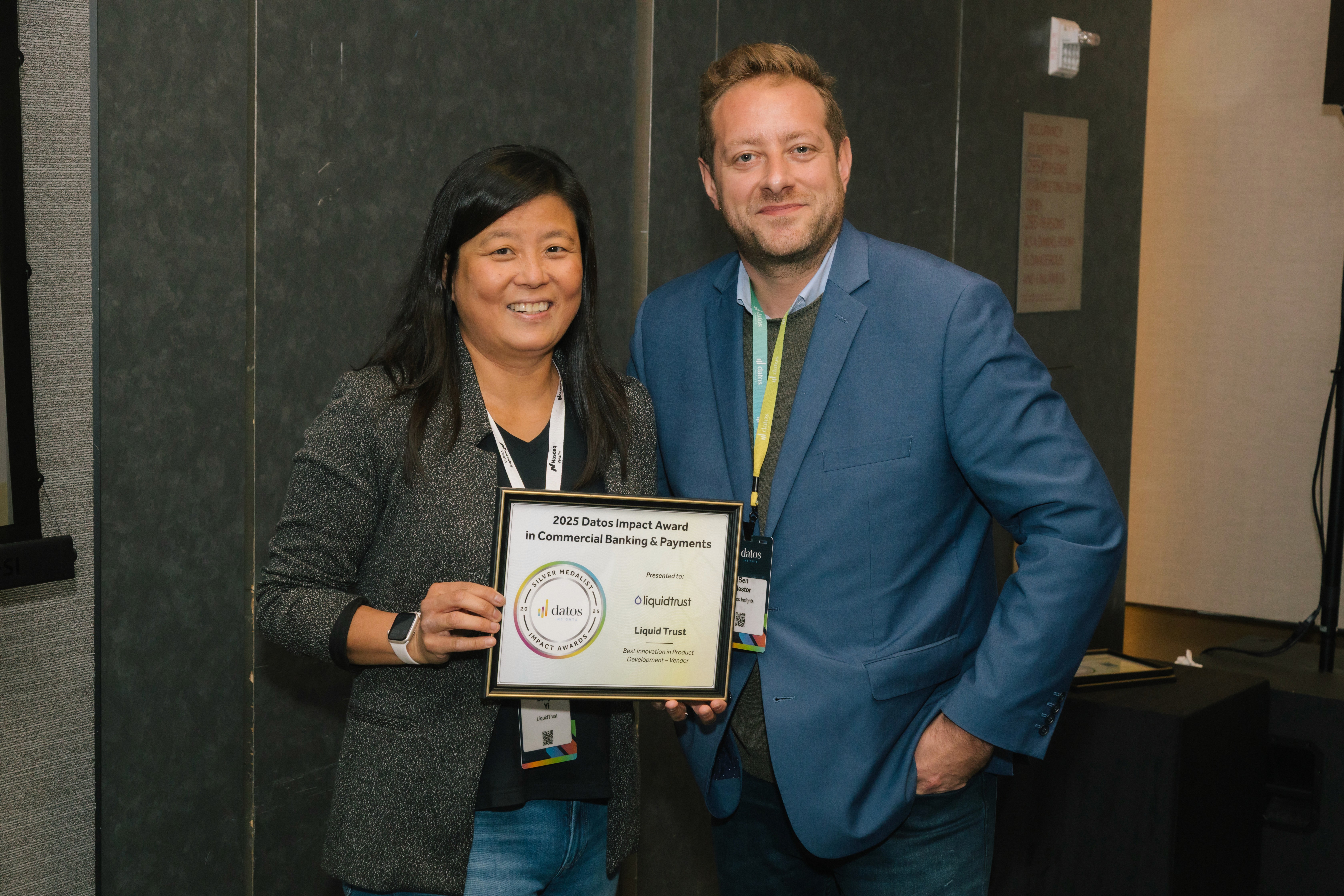 LiquidTrust™ Wins Datos Award for Safer Bank Payments